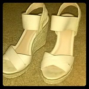 Size 7 1/2 Creamy white high heels